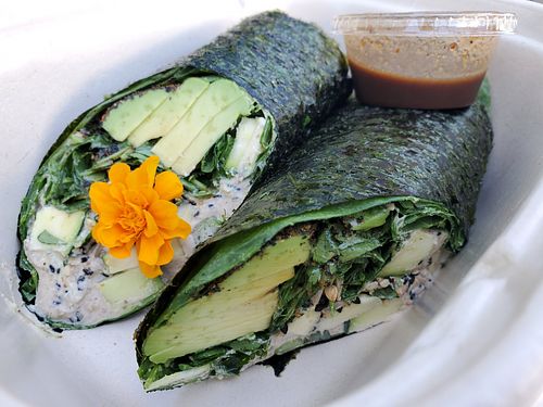 Fusion wrap at Vitalist Food in Los Angeles