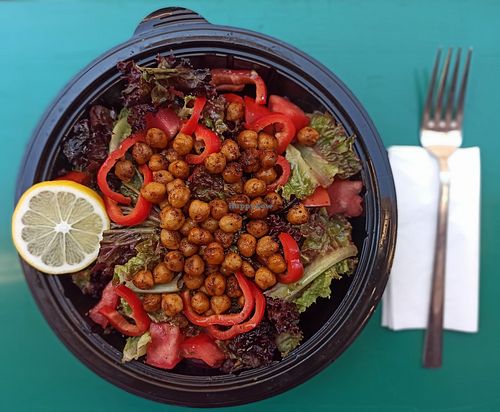 chickpea salad at V-mos in Istanbul