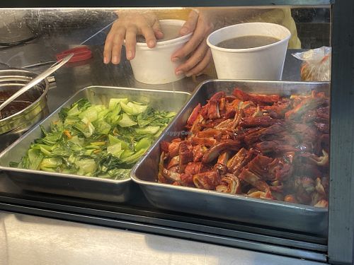   at Ci Su Vegetarian 慈素素食 in Northeast Singapore