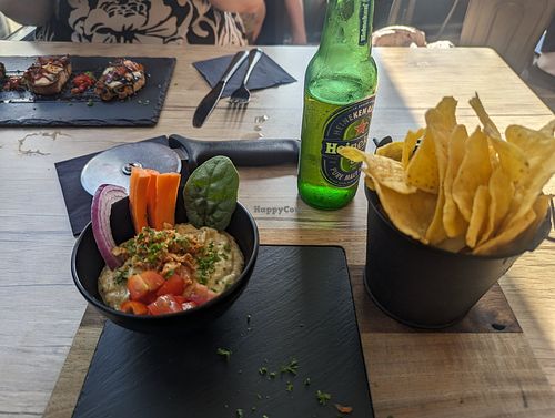 Chips and dip at WoodFiredShack in Bangor