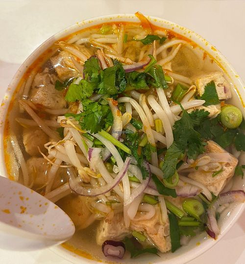 Tofu spicy bun hue at Bubble & Pho in Portsmouth