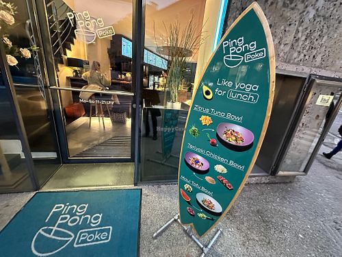 entrance  at Ping Pong Poke in Salzburg