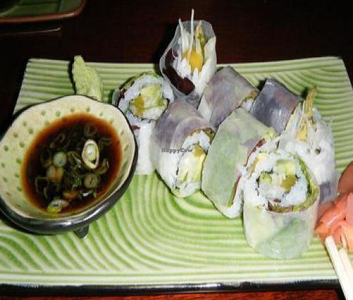 Vegetarian roll (right off the sushi menu) at Noodletasia in Huntersville