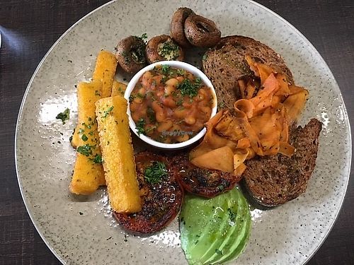 vegan big breakfast at Otaki Kitchen in Otaki