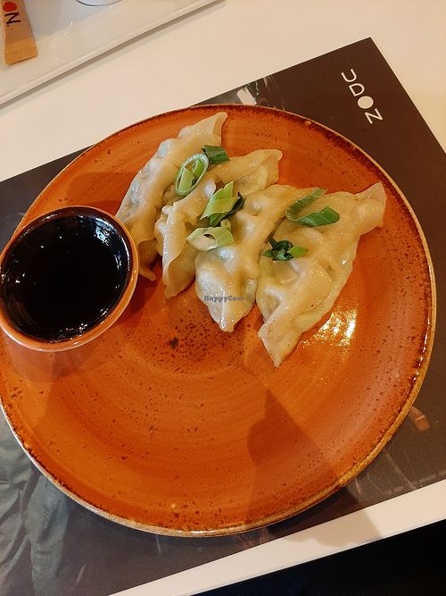 Vegan gyoza at UDON in Bilbao