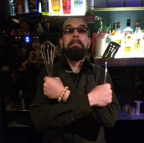 the owner! :-) at F. S. N. Bar Chez Philippe in Kyoto