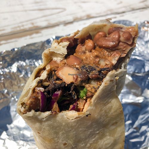 Asada / lentil walnut burrito  at Plant Based Cartel in Los Angeles