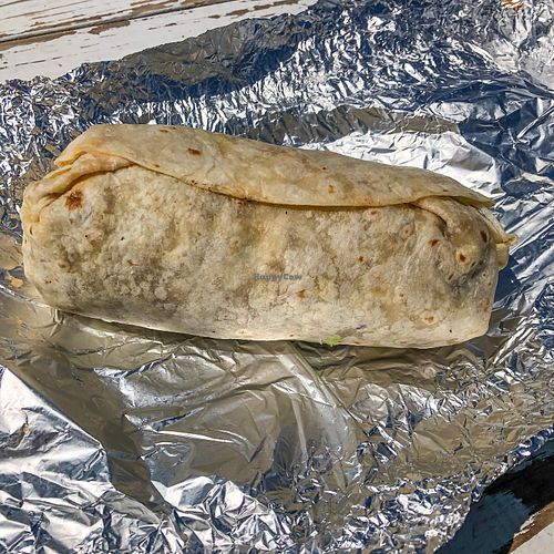 Asada / lentil walnut burrito  at Plant Based Cartel in Los Angeles