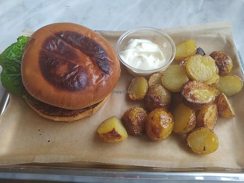 Vegan Burger at Plant Food in Aarhus