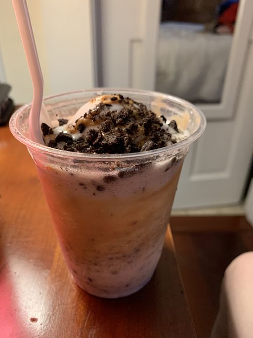 Unicorn with Oreos and PB sauce!  at Like No Udder in Providence