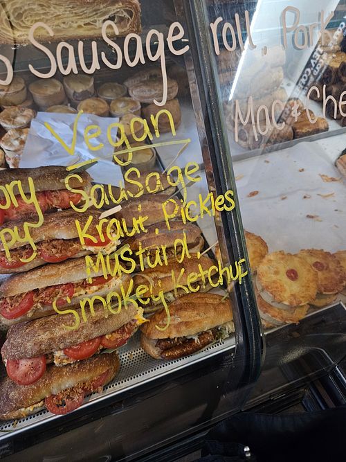 This was not vegan. It had butter on it at Mhor Bread & Tearoom in Callander