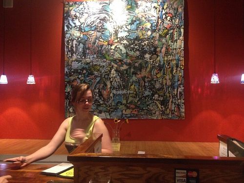 Front desk at Eden Alley Cafe in Kansas City