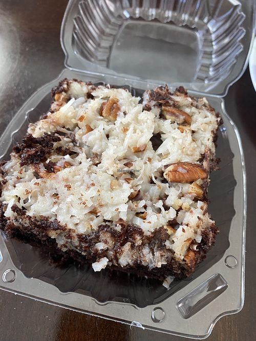 German Choc brownie   at Baked Vegan Sweets in Long Beach