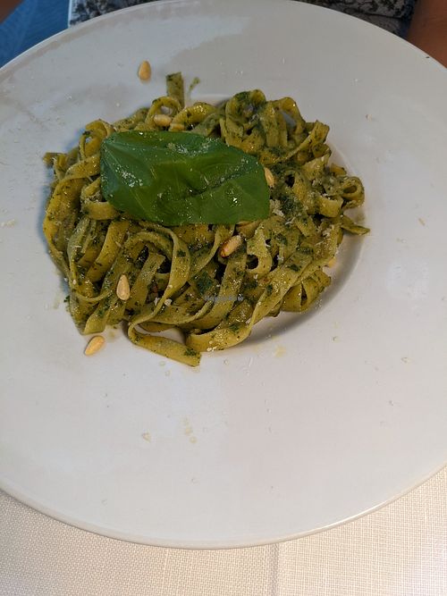 tagliatelle pesto at Ciro and Sons in Florence