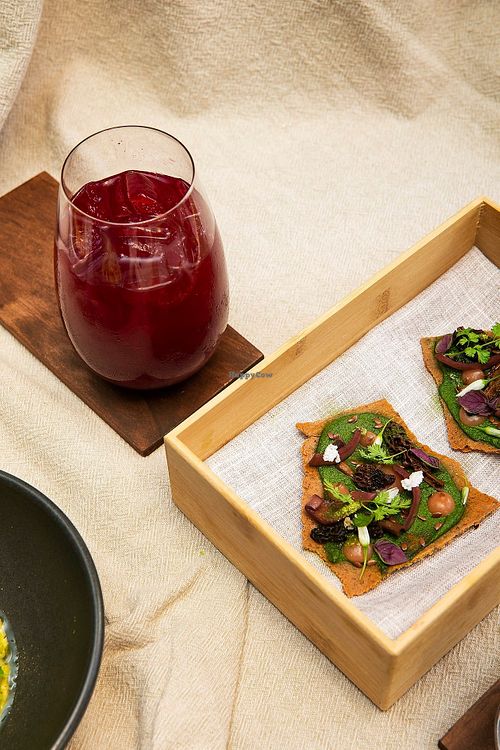 try there fresh pressed juice with there loaded linseed crisp.  at Ten Acre Block in Perth