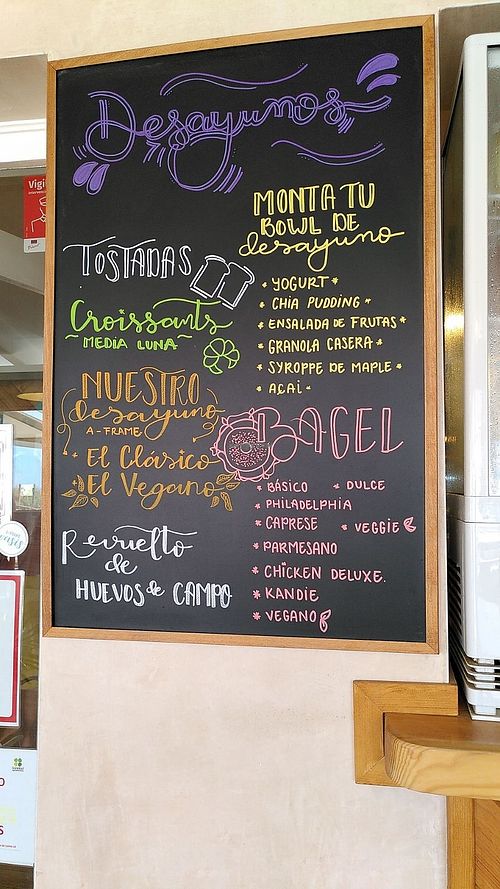 Menu 2 at A-Frame Oasis in El Palmar De Vejer