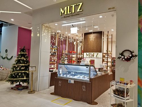 Entrance - merry Christmas 2021 at MLTZ Gourmet Chocolates in Central Singapore