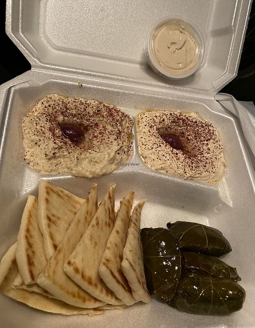 Veggie platter   at Santorini in Las Cruces