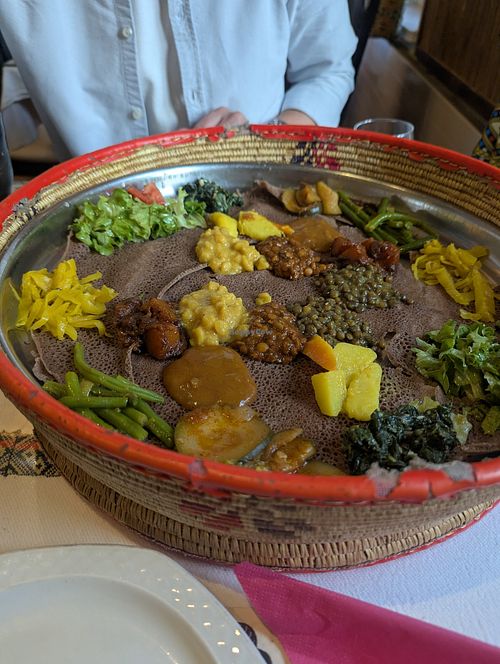 All vegan at Abyssinia in Sion