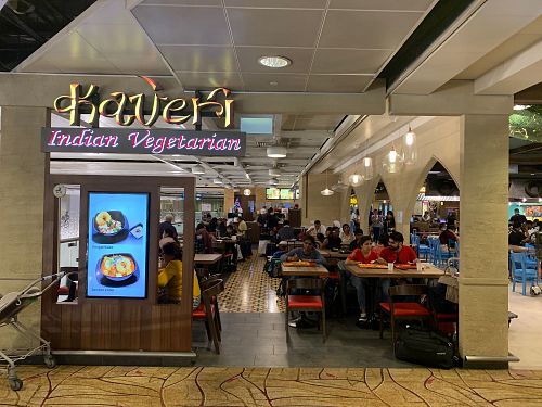 Nice oasis for vegetarians, also gluten free at SIN - Kaveri Vegetarian - T2 in East Singapore