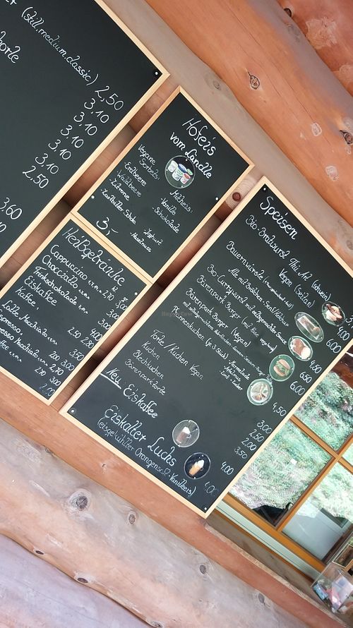Vegan options clearly labeled at Bistro Bärenblick in Bad Rippoldsau Schapbach