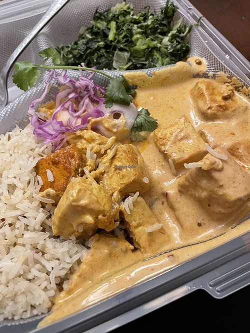 Curry with tofu at Eat Zawadi in Durango