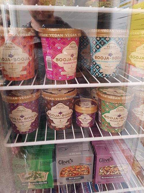 Vegan ice cream at The Green Shop in Berwick-upon-tweed