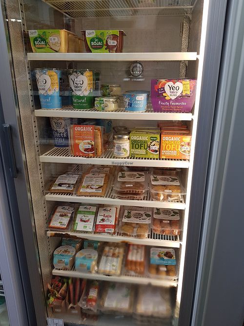 Fridge section at The Green Shop in Berwick-upon-tweed