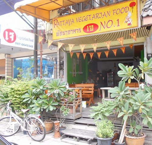 Pattaya Vegetarian Food new front as of May 2016  at Pattaya Vegetarian Food in Pattaya