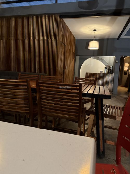 Seating area  at Salvaxe in Mexico City