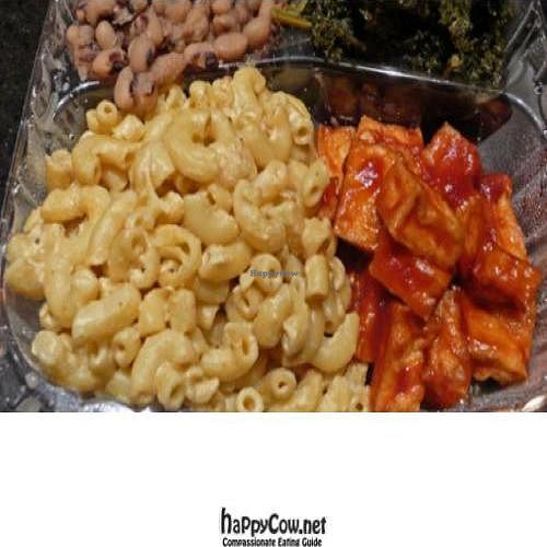 vegan soul food combo at A Taste of Life in Inglewood