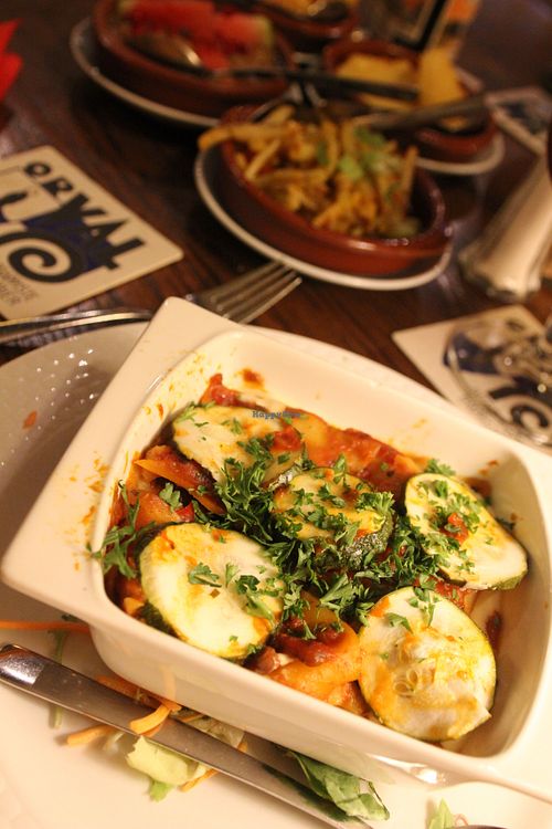 Vegan lasagne  at Hotel Les Sources Restaurant in Manhay