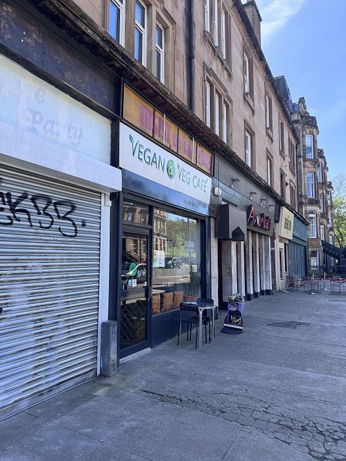 Hello   at Vegan and Veg Cafe in Glasgow