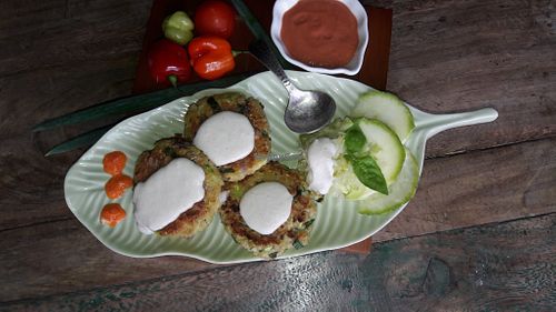 Vegan chick peas crepes at Garden Cottage in Povoa De Lanhoso