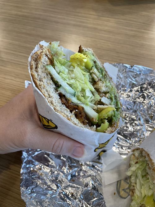 Vegan Black Bean Sandwich  at Which Wich in Beavercreek