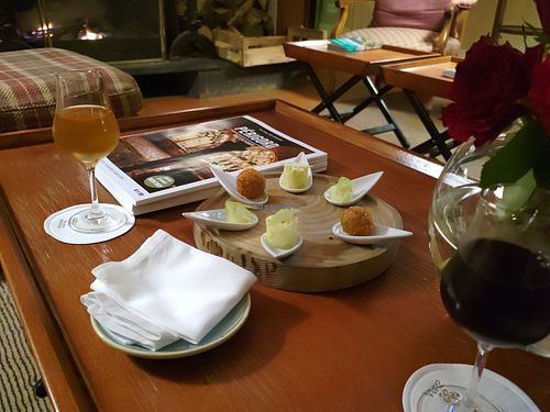 Appetizers at Le Vieux Logis in Tremolat