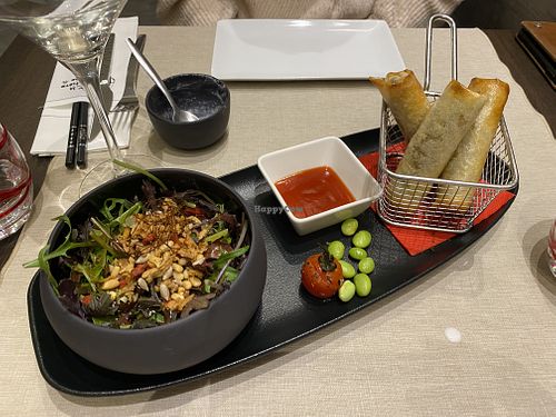 Spring rolls entrée   at La Cafetière Fêlée in Antibes