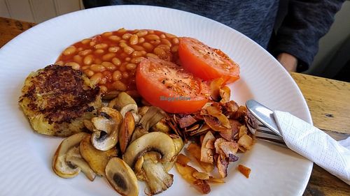 Vegan breakfast at At Home Cafe & Bistro in Grange-over-sands