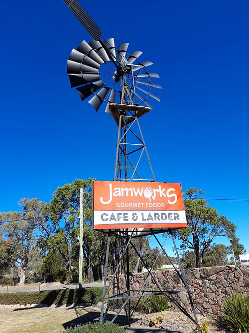 Sign at Jamworks Gourmet Foods in Glen Aplin