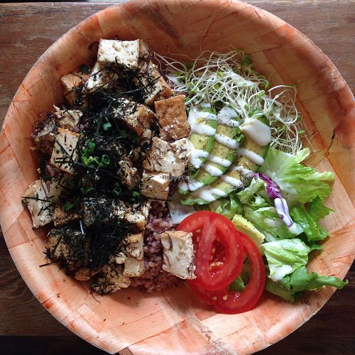poke bowl at Peace Cafe in Honolulu