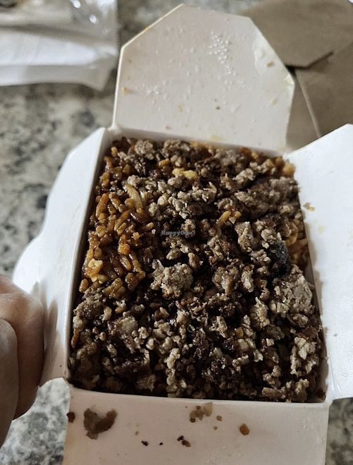 Impossible Fried Rice w Just Egg  at Love At First Bite in St Ann