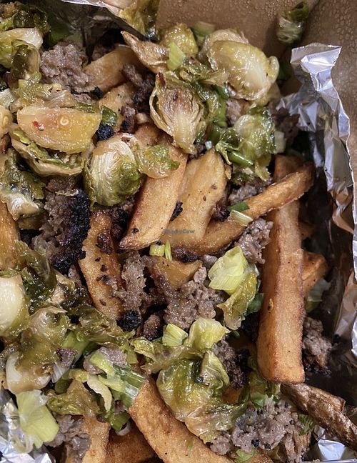 Got it Out the Mudd fries   at Love At First Bite in St Ann