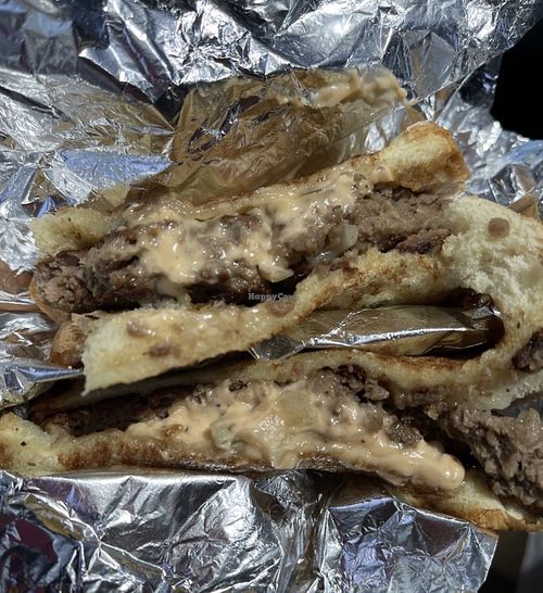 Impossible Patty Melt is delicious   at Love At First Bite in St Ann