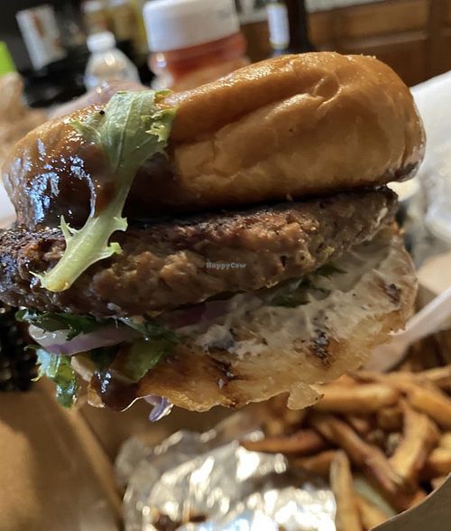 Impossible Burger is very good   at Love At First Bite in St Ann