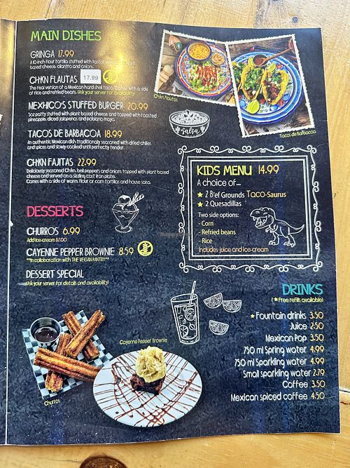 Menu 2 of 2  at Mexhico Restaurant in Barrie