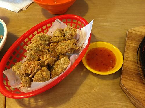 Vegan popcorn chicken  at Belly Worship in Auckland