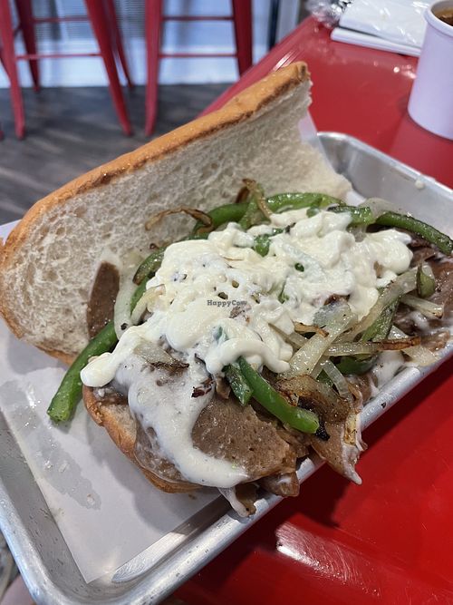 Philly Cheeze “Steak"  at Vida's Plant Based Butcher in Columbus