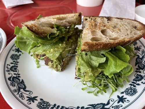 Cold pesto sandwich   at Vida's Plant Based Butcher in Columbus