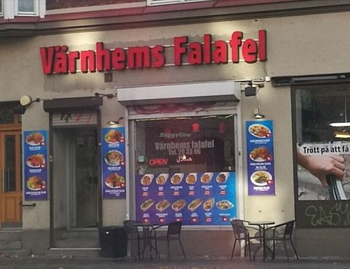 . at Värnhems Falafel in Malmo