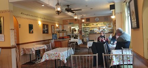 the bar and some seating at The Ugly Duckling in Dawlish